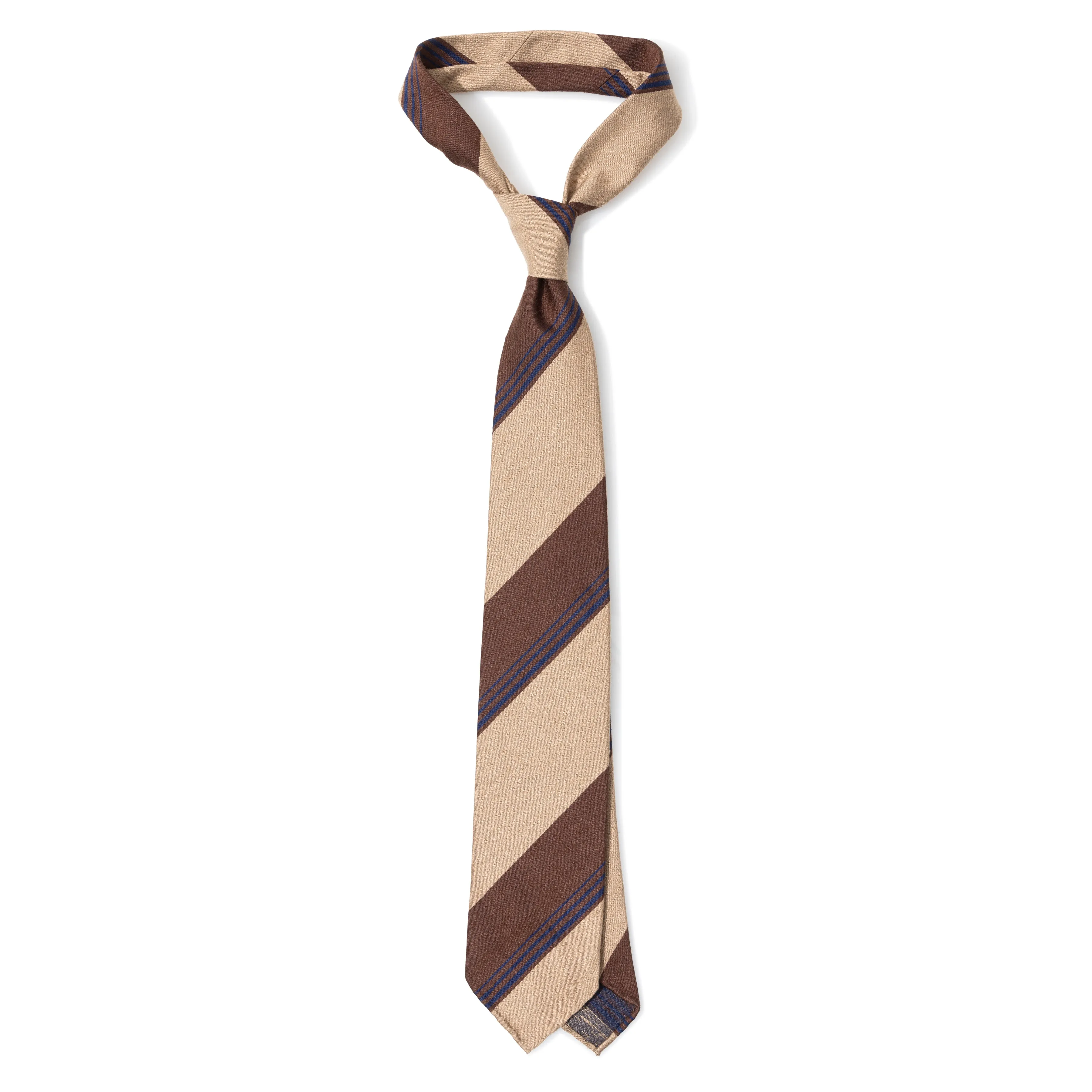 Silk Textured Jacquard Stripe Hand-rolled Tie
