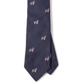 Silk Woven Dog Tipped Tie