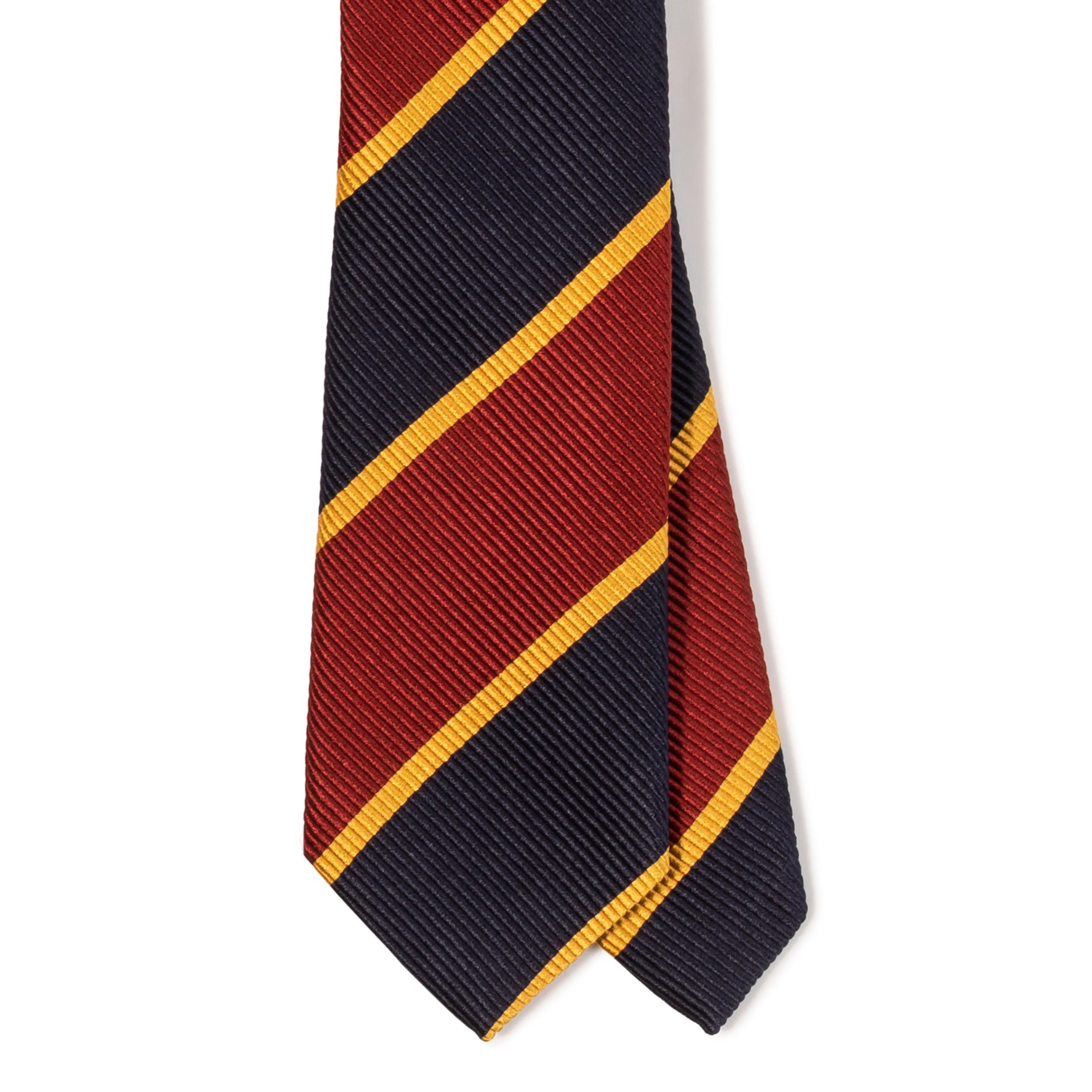 Silk Woven Reppe Stripe Tipped Tie
