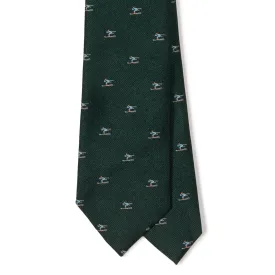 Silk Woven Skier Tipped Tie