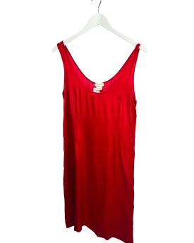 Size 12 (40) - Dries Van Noten Red Slip Dress