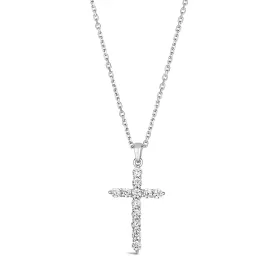 Skinny Diamond Cross Necklace