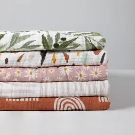 Swaddle in GOTS Certified Organic Muslin Cotton