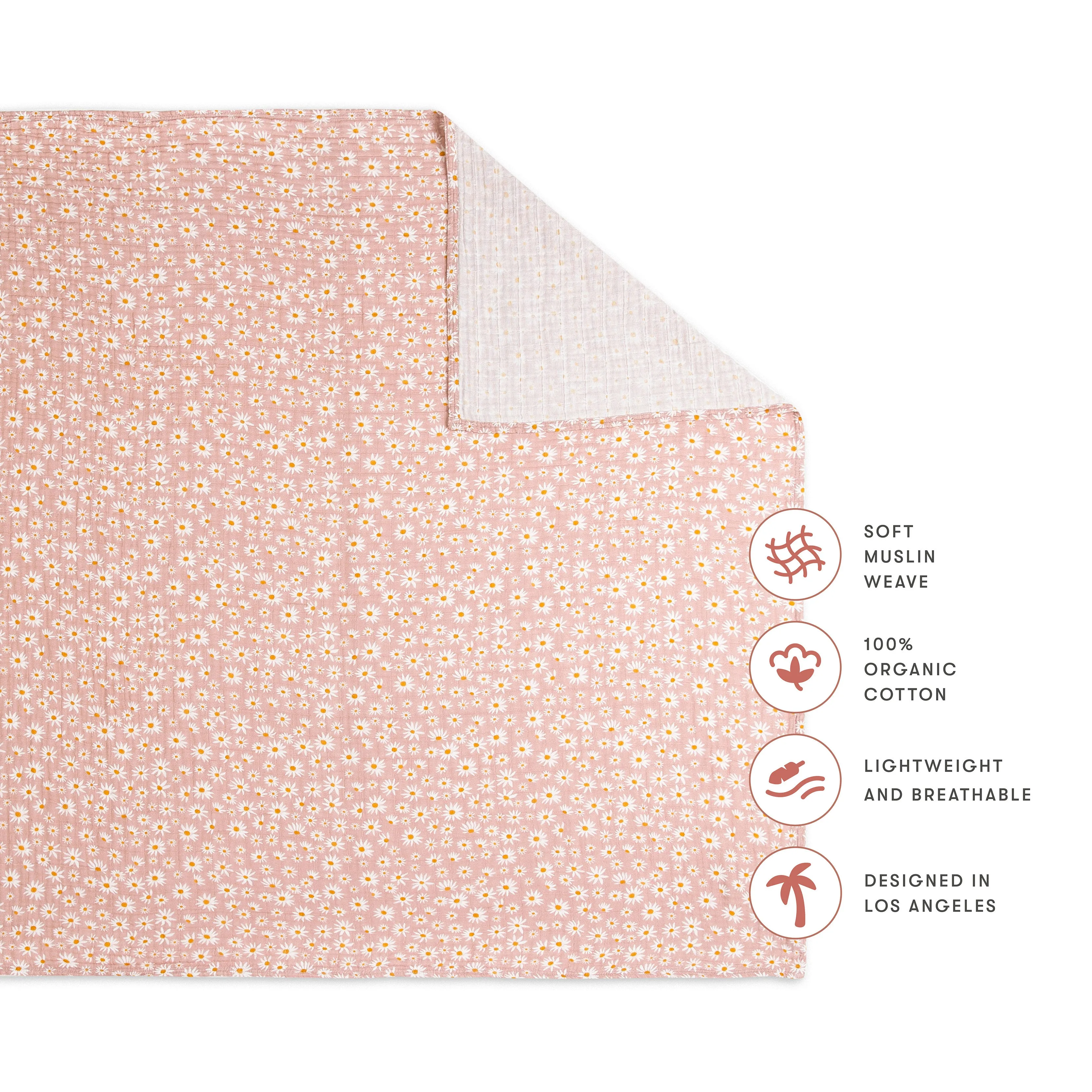 Swaddle in GOTS Certified Organic Muslin Cotton