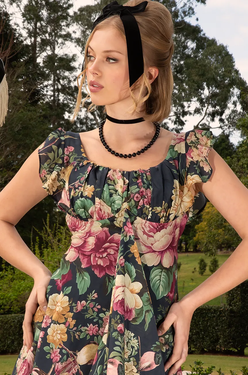 Tapestry Maxi Floral Dress