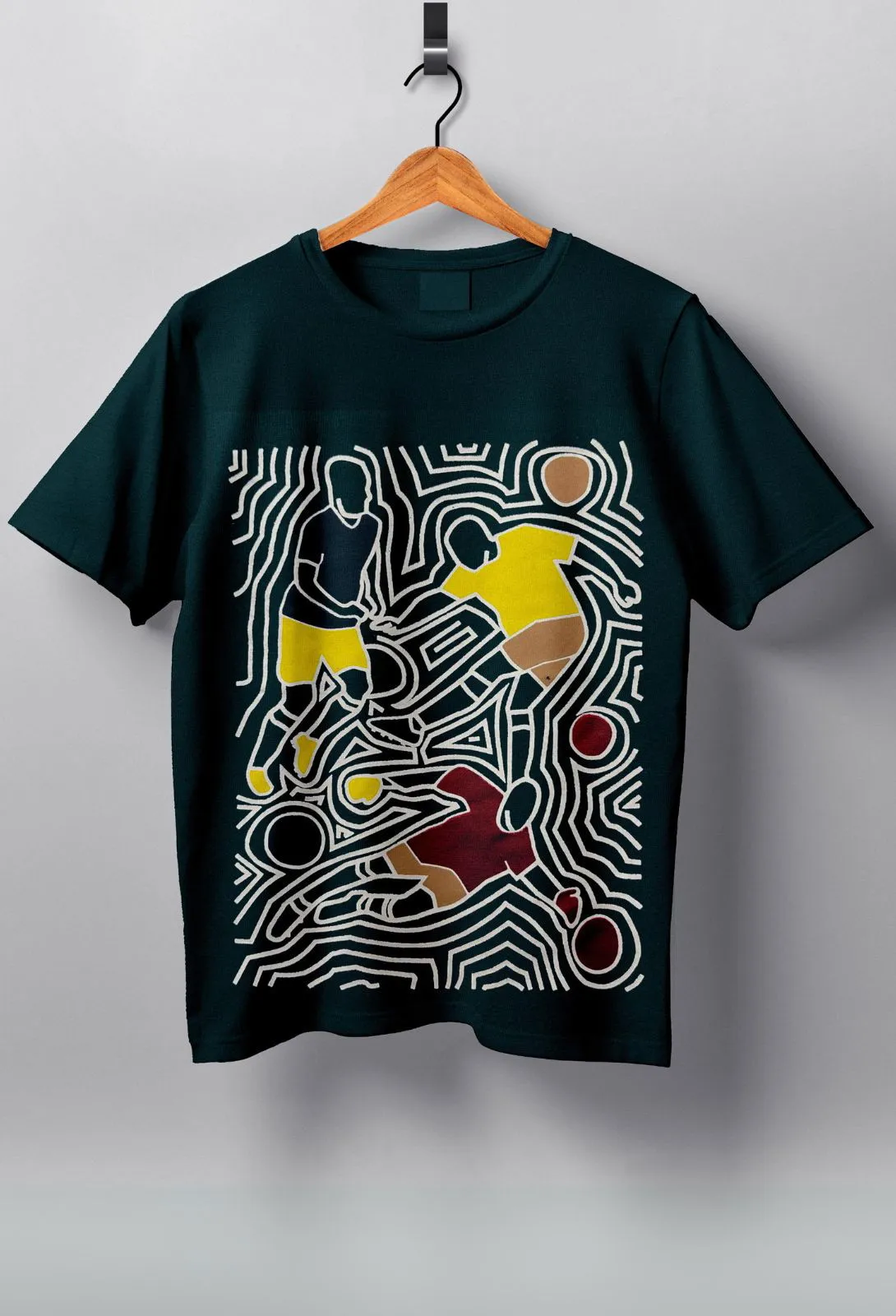 Teal Green Kids Printed Tee