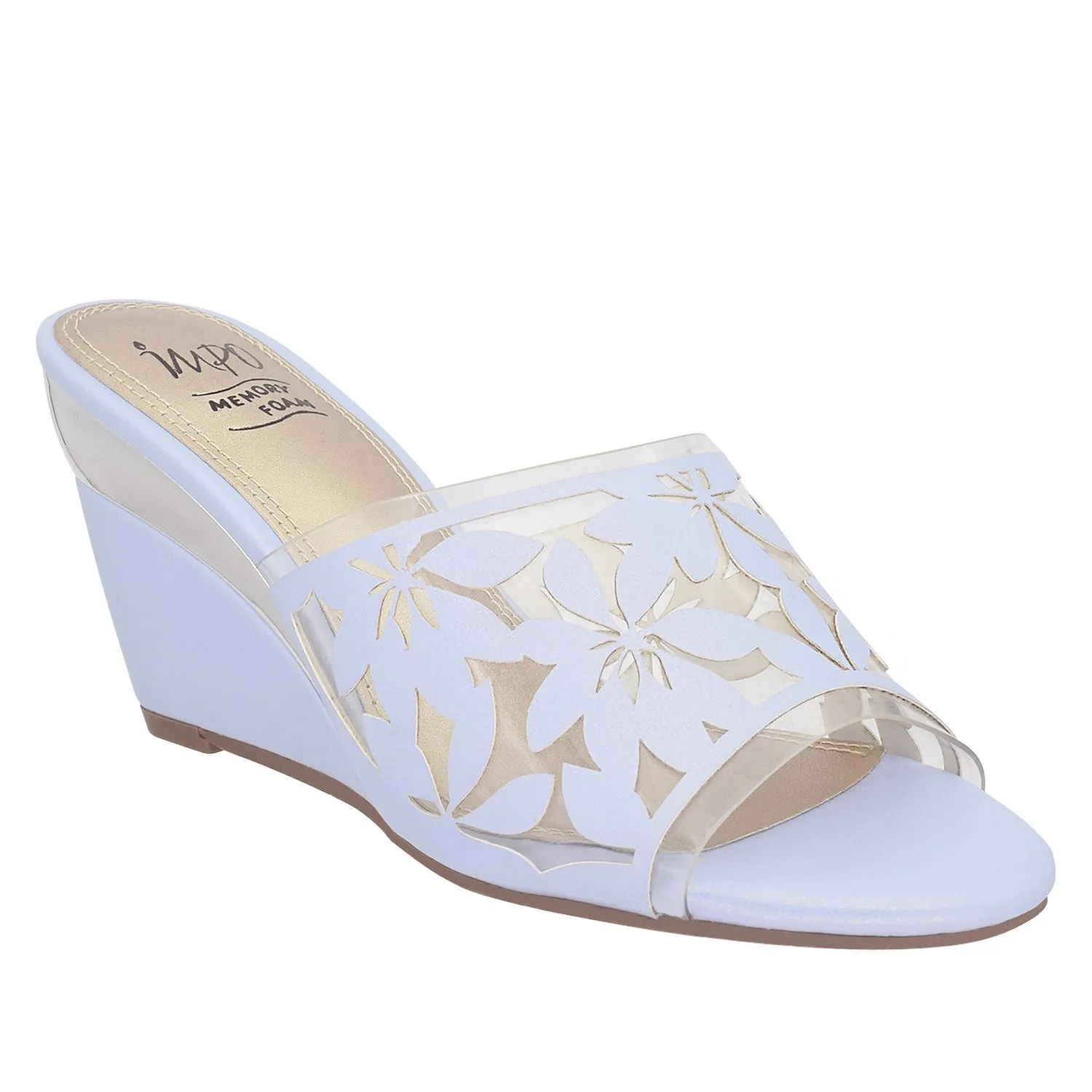 Vasha Floral Slide with Memory Foam