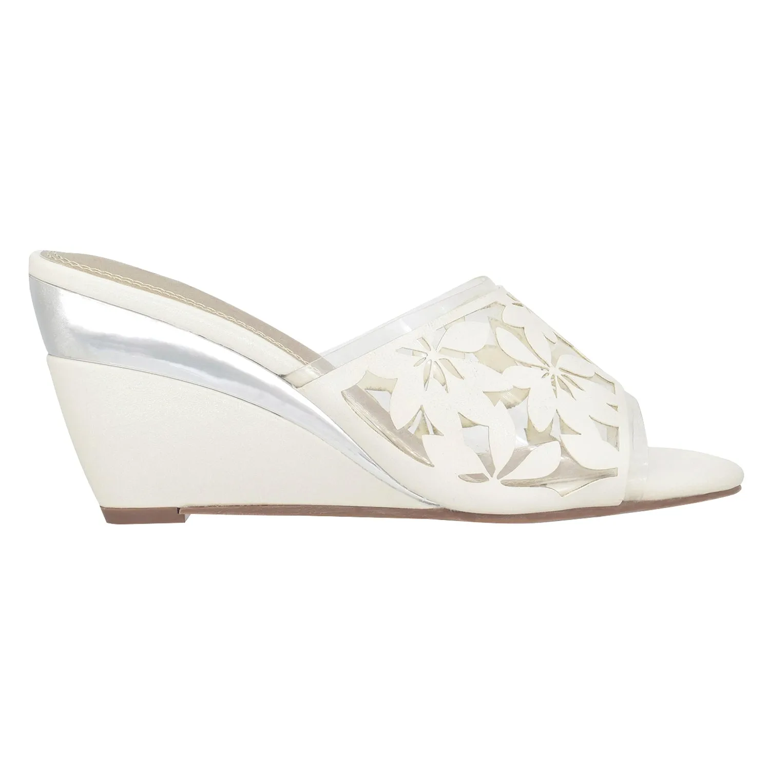 Vasha Floral Slide with Memory Foam