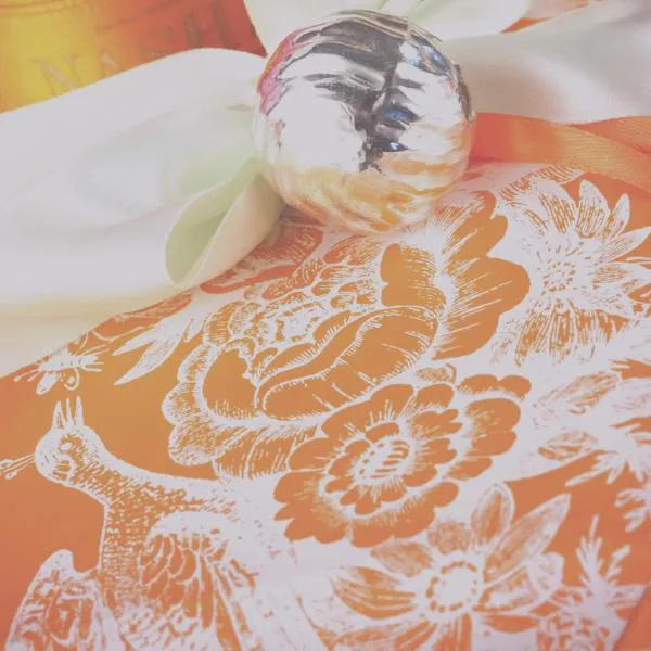 Vintage Design Silk Screened Gift Tissue (Set of 2 Sheets)