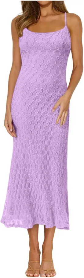 Women Fashion Solid Lace Patchwork Jacquard Skirt Slip Dress Sexy Dress Long Sleeve Dresses for Women Casual