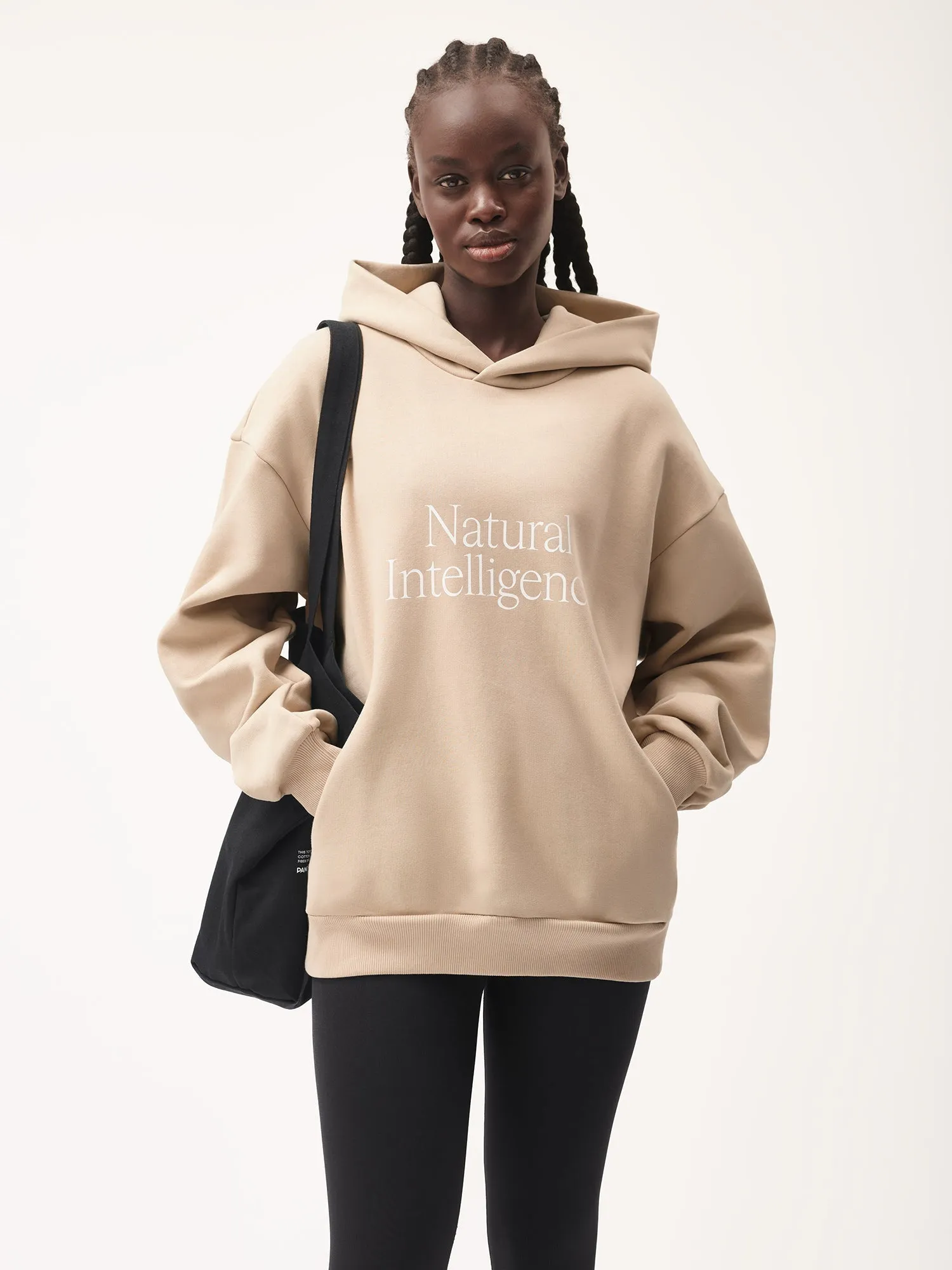 Womens 365 Heavyweight Natural Intelligence Hoodie—mirage beige