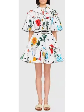 Women’s Belted Printed Mini Dress